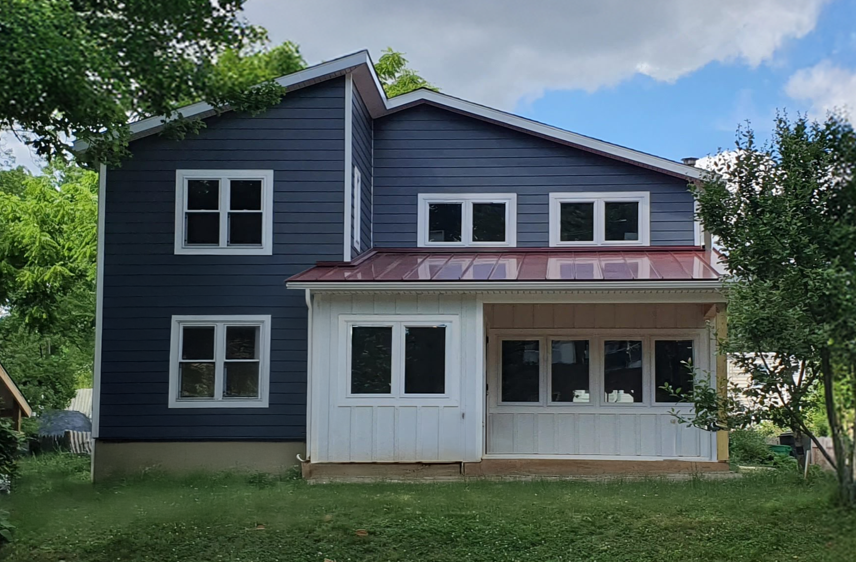 Updated windows and entryway